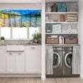 thumbnail image 3 of LALILO Kitchen Curtain Valance Monochrome Fruit Decorative Rod Pocket Window Curtain 52"x 18" Set of 2, 3 of 7