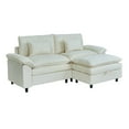 thumbnail image 6 of Gewnee Sectional Sofa with Chaise Storage Ottoman, Small L Shaped Free Combination Corduroy Couch Furniture Sets for Living Room, 6 of 17
