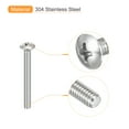thumbnail image 4 of M4x40mm Oval Head Phillips Machine Screws, 100 Pack 304 Stainless Steel Slightly Raised Countersunk Head Screws, 4 of 5