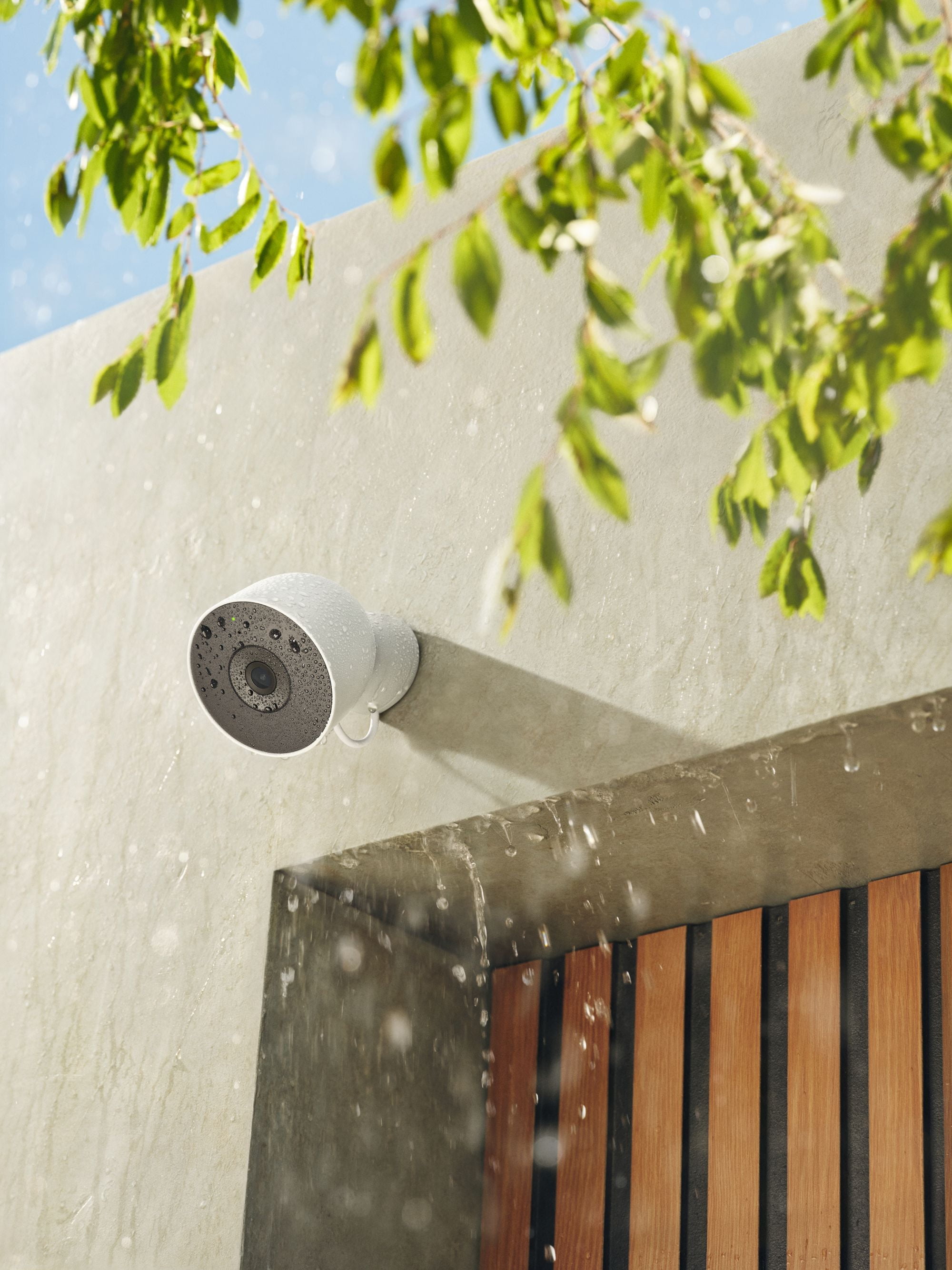Google Nest Cam Outdoor (Wired, 2nd Gen) - 2K Video and Gemini - Snow
