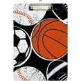 thumbnail image 2 of FMSHPON Sports Balls Clipboard Hardboard Wood Nursing Clip Board and Pull for Standard A4 Letter 13x9 inches, 2 of 7