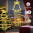 thumbnail image 3 of VIVIHEYDAY35 Inch Christmas Window Hanging Lights Xmas Tree Decoration, Large Bell, 8 Modes 100 LEDs, 3 of 7