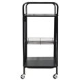 thumbnail image 4 of Apollo Hardware A-KC45AB Folding Utility and Kitchen Cart with 2 inch rubber wheels. (Black), 4 of 10