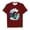 Z67-Brick Red, variant on Kids' Surfing Crocodile Wave Print T-Shirt, Boys' Cartoon Alligator Graphic Tee, Summer Beach Adventure Casual Top