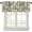 Style-3, variant on Mushroom Kitchen Curtains, Botanical Wild Herbs Leaves Valance Sets for Kitchen Windows, Mushroom Print Small Short Curtains Sets Window Treatments Valance for Kitchen Cafe, 54x24 Inch, 3 Piece