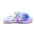 thumbnail image 4 of JEFFRICO Womens Slippers Open Toe Faux Fur Three Band Slide Slippers, 4 of 7