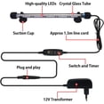 thumbnail image 4 of Jinsinto Aquarium Light Underwater, Submersible LED Bar Fish Lamp Blue White Color Waterproof with Control and Timer for Fish Tank, 28cm, 6W, 4 of 5