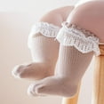 thumbnail image 4 of Baby Knee High Socks Non Slip Grip Ankle Socks Ruffled Long Stockings for Infants Toddlers Kids Boys Girls Spring, 4 of 9