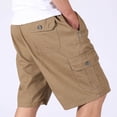 thumbnail image 4 of Admvng Cargo Shorts for Men Casual Loose Elastic Cotton Basketball Comfy Workout Big and Tall Plus Short Pant With Pocket Size XL-5XL, 4 of 7