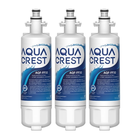 AQUA CREST 469690 Filtre à Eau de Réfrigérateur, Remplacement pour LG® LT700P®, Kenmore® 9690, 46-9690, ADQ36006