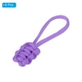 thumbnail image 3 of Uxcell Zipper Pulls Replacement Extension Cord Handle Fix Pull Tab Fixer Slider Head Repair Kit Purple 6 Pack, 3 of 5