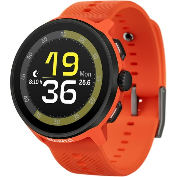 SUUNTO Run GPS Running Watch ss051275000 Coral Orange Strap