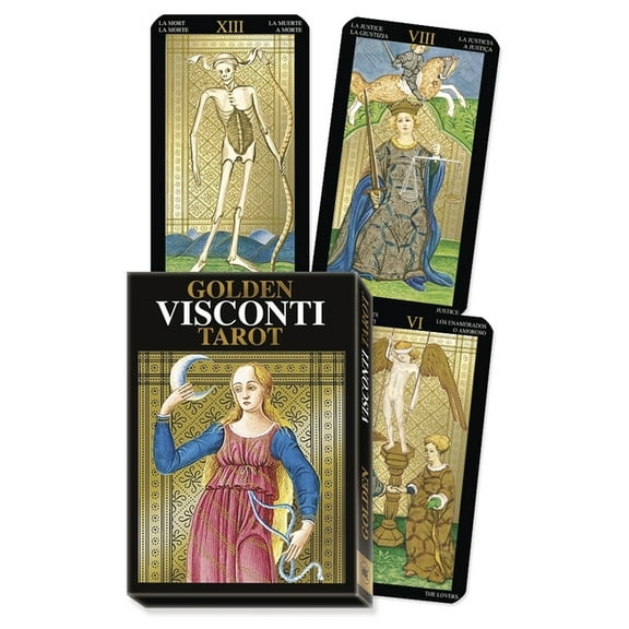 Visconti Tarot Golden Visconti Tarot Grand Trumps, (Hardcover)
