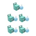 thumbnail image 2 of Greeniant Pelota interactiva para mascotas, juego de entrenamiento, juguete chirriante, juguete de persecución de bolas EVA, suministros para mascotas, Material EVA azul (sonido de rana) 5piezas Greeniant CBP155382, 2 of 6