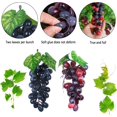 thumbnail image 3 of 2 Pcs,Artificial Grapes,Decorative Grapes,Fake Grapes,Realistic Grapes Decoration,Realistic Grapes,Simulated Artificial Fruit Grapes,For Fruit Display,Wine Decoration(Black/Agate), 3 of 5
