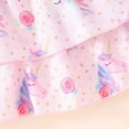 thumbnail image 6 of Popshion Baby Girl Bowknot Cami and Unicorn Skirt Set, Valentine's Day Clothes, 2-Piece, Size 18 Months-7 Years, 6 of 7