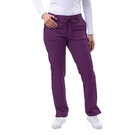 

Adar Pro Scrubs For Women - Skinny Leg Yoga Scrub Pants