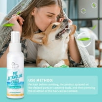 Efficient Pet Hair Detangling And Softening Spray, Gentle Nourishment With Jojoba Oil, 100Ml Leave-In Formula For All Breeds Ages Daily Use