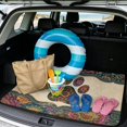 thumbnail image 2 of FOR U DESIGNS Boho Mandala Flower Paw Print Trunk Cargo Liner All Weather Heavy Duty Non-Slip Car Trunk Mat Easy Clean Rear Protection for SUV Truck Sedan, 2 of 7