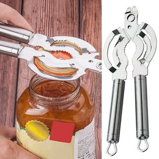 New Zinc Alloy Can Opener For canned Food With Ergonomically Shaped  Thumb-Screw Heavy Duty Jar Bottle Opener Kitchen Accessories