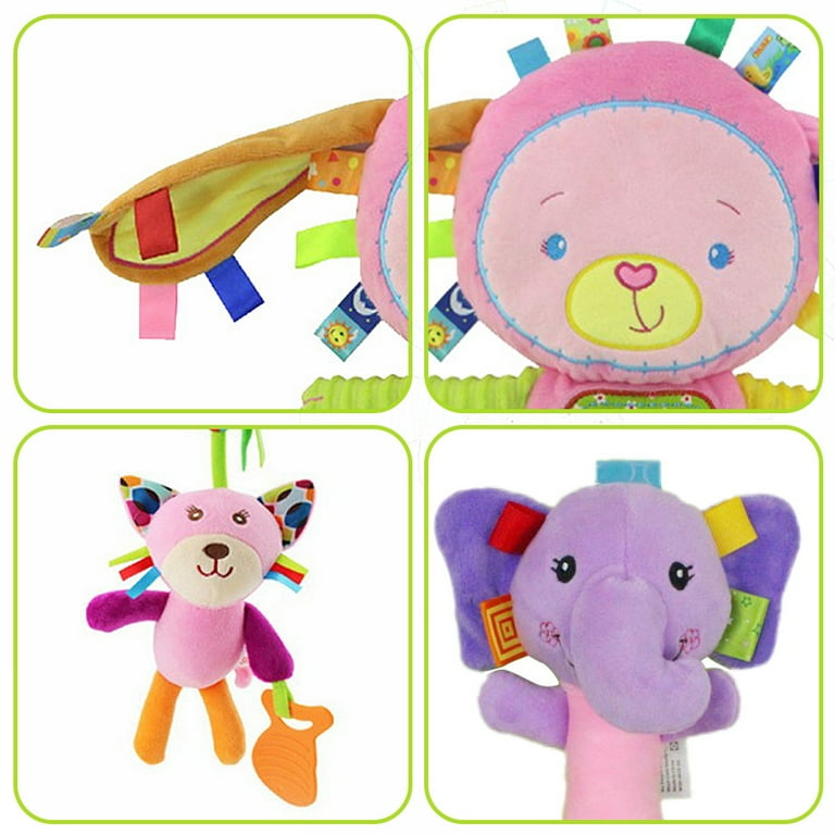 FZFLZDH 3PCS Baby Soft Hanging Toy Baby Toys for 0, 3, 6, 9, 12