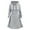 Gray, variant on Renaissance Hood Dress for Women Drawstring Medieval Ren Fair Halloween Hooded Pullover Dresses Costume