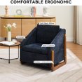 thumbnail image 3 of Chenille Fabric Chair / Indoor Movie Nights / Comfortable Posture, 3 of 6