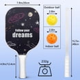 thumbnail image 4 of Pickleball Paddles Set Of 2, Fiberglass Surface, Galaxy Print, 4 Balls & Bag, 4 of 5