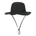 thumbnail image 1 of Sombrero de cubo impermeable para lluvia para mujer, de ala ancha, de verano, UPF50+, sombrero de vaquero para el sol, sombrero de playa flexible suave y plegable para hombre, 1 of 5