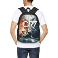 thumbnail image 3 of Soccer Player #7 Ronaldo Backpack 16.5 Inch For Daily Work Sport Outdoor Football Fans Laptop Bag-Style 19, 3 of 5