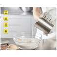 thumbnail image 4 of 304 Stainless Steel Measuring Cup with Handle and Pour Lip, Metal Pitcher with Oz and ML Marking, 48OZ/1500 ML- 6 Cup), 4 of 7