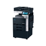 Restored Konica Minolta Bizhub 283 Black & White Multifunction Copier Printer Scanner   28 ppm, Scan Color, Duplex, 2 Trays, Network
