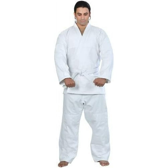 Woldorf USA BJJ Kimono Jiu Jitsu Judo Gi Student White Color 7 A5 NO Logo Martial Arts, Fighting Uniform, Training Uniforms, Pre-Shrunk, Ultra Light Weight Uniforms