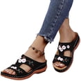 thumbnail image 1 of Leather Flower Embroidered Vintage Casual Soft Footbed Orthopedic Arch-support, 1 of 4