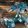 thumbnail image 4 of Kids Car Mixer Truck Transformation Robot Soldier Toy Vehicle Engineering, 4 of 9