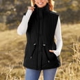thumbnail image 1 of Chaquetas y abrigos casuales sin mangas y sin capucha para mujer, de invierno, de algodón, de color liso, con cremallera, informal, sin capucha, 1 of 7