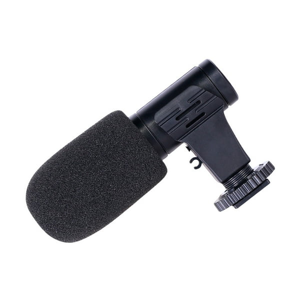 Micrófono de cámara MIC 6 de 3,5mm/0,14 pulgadas, micrófono de vídeo de 0,5 mA, micrófono para entrevistas, conjunto de micrófono portátil eficiente para reuniones Vogacara EL010372-00