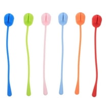 FUEENIRVA Cord Wrap Assorted Color Silicone Office 16Pcs 5.6X0.6X0.2In