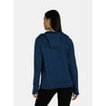 thumbnail image 3 of Athletic Works Women’s and Women's Plus ButterCore Zip-Up Hoodie with Long Sleeves, Sizes XS-4X, 3 of 6