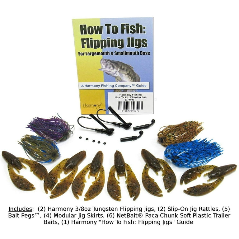 Harmony Fishing - Tungsten Flipping Jig 20 Piece Kit - 3/8oz