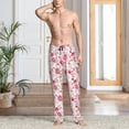 thumbnail image 2 of Naloa Rose Flowers Pajama Pants Men, PJ Bottoms, Sleep & Lounge Pants-XX-Large, 2 of 6