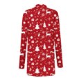 thumbnail image 6 of Enjoytime Christmas Cardigans for Women Trendy Printed V-Neck Long Sleeve Coats Casual Outerwear Fashion Loose Lightweight Jacket Multicolor XL, 6 of 6