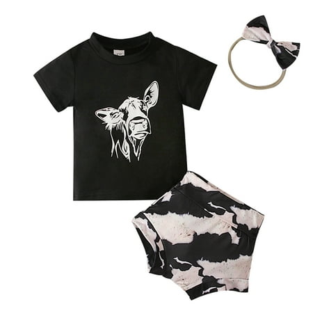 

ZHAGHMIN Size 8 Girls Outfits Toddler Girls Summer Set Print Tops Shorts Trousers Set Casual Clothes Outfits 24M Baby Girl Clothes Elephant Baby Womens Clothes Headband Gift Set Your Driver Has Arri