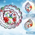 thumbnail image 3 of Hummingbird Wind Spinner, 12-Inch 3D Kinetic Metal Wind Spinners - Hummingbird Gift for Women, Mom, Men, Dad, Garden & Yard Decor Outdoor/Indoor Decoration, Dynamic Art Hanging Sculpture, 3 of 5