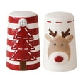 thumbnail image 1 of 2 saleros y pimenteros de cerámica para cocina, estilo navideño, tarro de especias de cerámica., 1 of 5