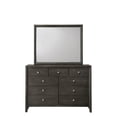 thumbnail image 2 of Jewel Gray Panel Bedroom Set Special Full 3 Piece: Bed, Dresser, Mirror, 2 of 13