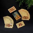 thumbnail image 1 of New 24K Gold Playing Cards Plastic Poker Game Deck Foil Pokers Pack Magic Waterproof Card Gift Collection Gambling Board Game, 1 of 1