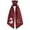 C, variant on Christmas Holiday Sash with Embroidered Letter and Tree Pattern Red White Striped Hanging Decoration for Front Door Wreath Home Holiday (K)