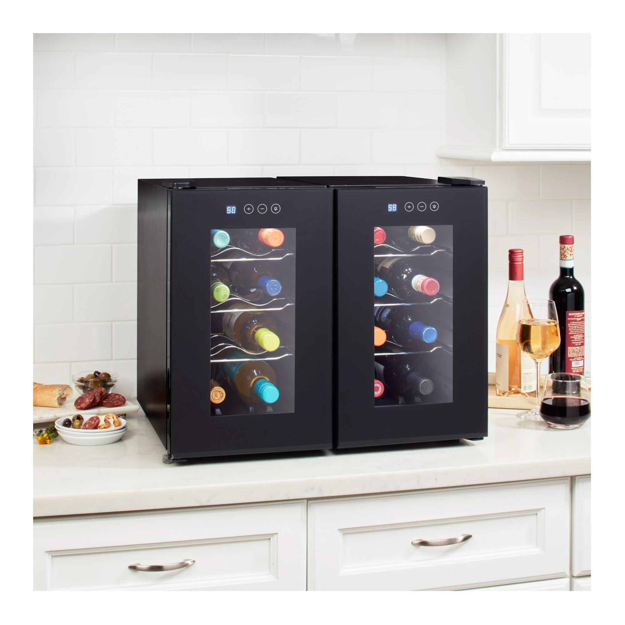 Cuisinart 16-Bottle 2 Independent Cooling Private Reserve Wine Cellar (Black)