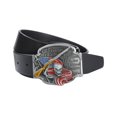 thumbnail image 4 of Cinturón de cuero de vaquero occidental Biker Gothic American Flag Cinturón Hebilla Cintura Negro Yuyangstore Cinturón de vaquero occidental, 4 of 8
